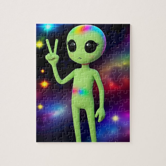 CUTE GIRLY ALIEN PUZZLE PUSSEL (Vertikal)