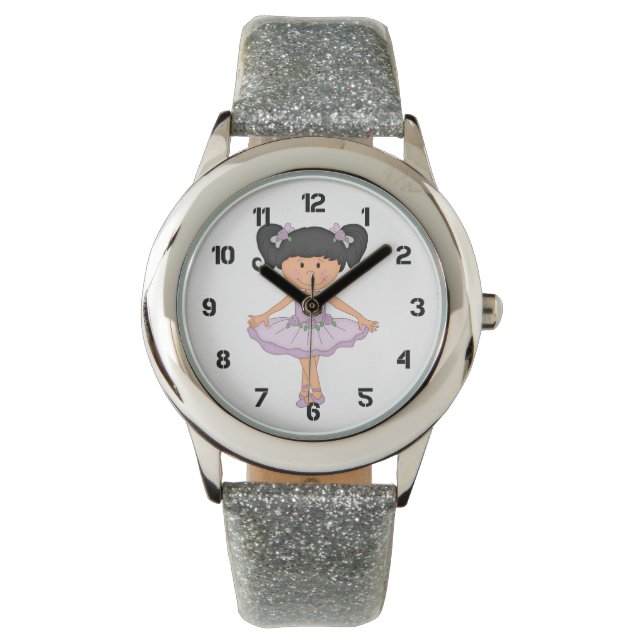 Cute Girly Barn Ballerina Armbandsur (Framsida)