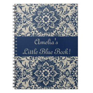 Cute Girly Blommigt Art nouveau Tapet Mönster Anteckningsbok