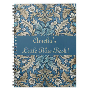 Cute Girly Blommigt Art nouveau Tapet Mönster Anteckningsbok