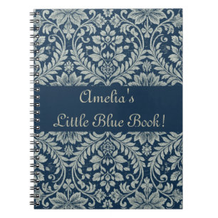 Cute Girly Blommigt Art nouveau Tapet Mönster Anteckningsbok