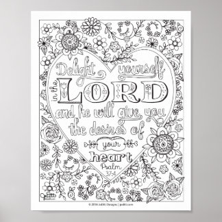 Cute Girly Blommigt Christian Scripture Bible Vers Poster