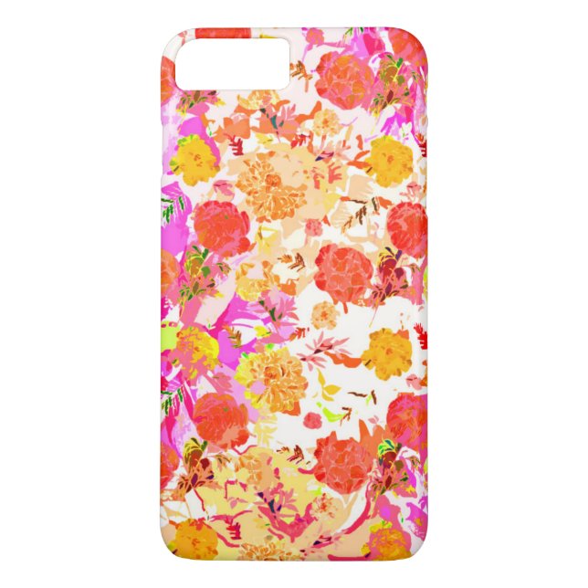 Cute girly-blommor mönster Case-Mate iPhone skal (Baksida)
