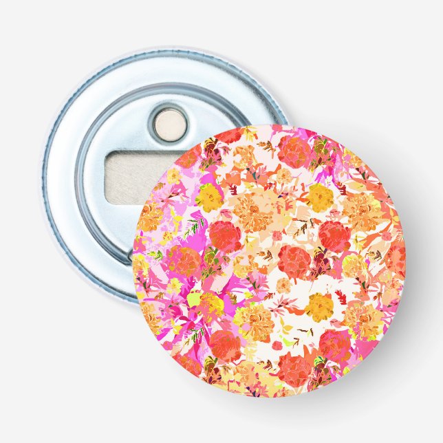 Cute girly-blommor mönster flasköppnare (Framsidan)