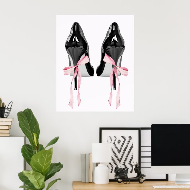Cute Girly Bow Wall  Poster (Hemmakontoret)