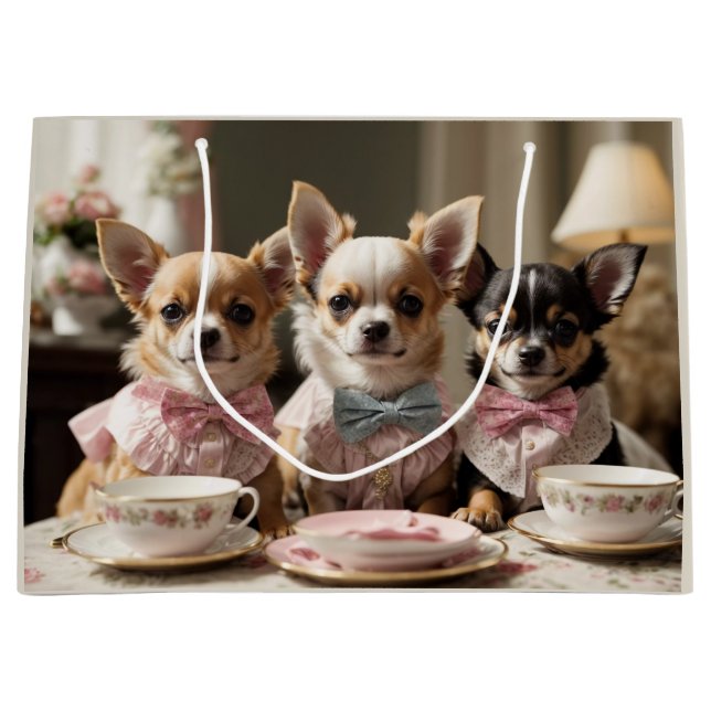 Cute Girly Chihuahua Tea Party (Framsidan)