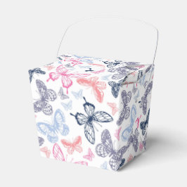 Cute Girly Colorful Butterfly Illustration Mönster Presentaskar