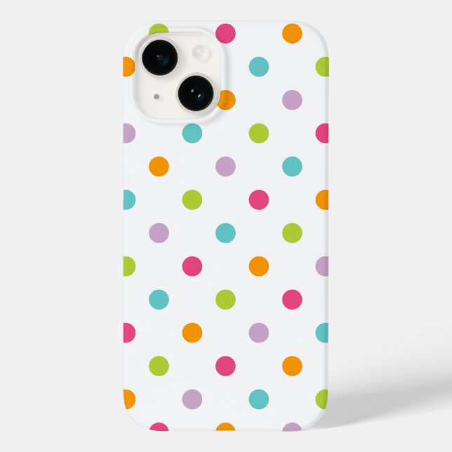 Cute Girly Colorful Polka dots (Baksida)