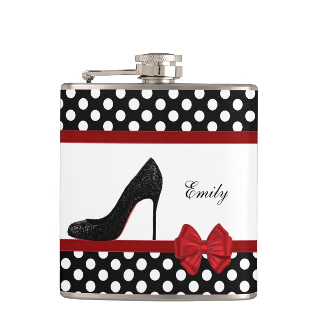 Cute girly elegant chic high-el polka dots fickplunta (Framsidan)