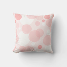 Cute Girly Elegant Rosa Polka dots Kudde