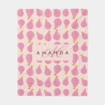 Cute Girly Feminine Pear Monogrammed inledande gåv