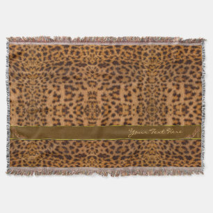 Cute Girly Jaguar Mönster Animal Print & Stiletto Filt