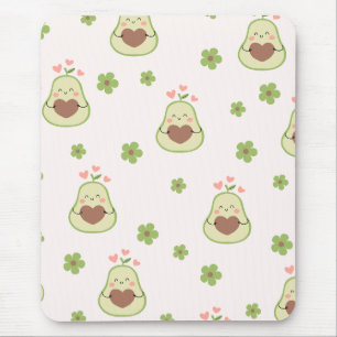 Cute Girly Kawaii Avocado Funny Mouse Pad Musmatta