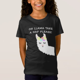 Cute Girly Llama-offert T Shirt