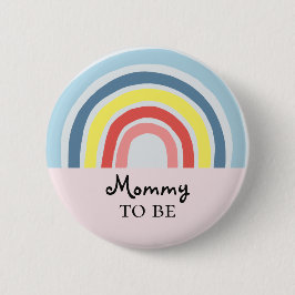 Cute Girly Modern Mamma som ska vara babyskor Knapp