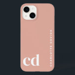 Cute Girly Peach Monogram<br><div class="desc">Personligen iphone case kombinerar stil och fungerar, skapar det som ett måste för alla som söker iphone case sött och unikt. Designad för dem som kärlek iphone case sött girig och iphone case söt rosa, lägger fodral till lite elegans till din enhet. Perfekt för söt skolförråd och back to school...</div>