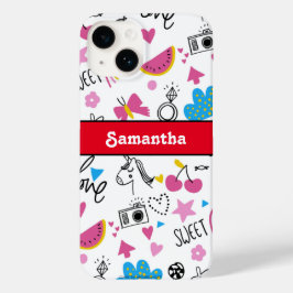 Cute Girly Roligt Unicorn Rainbow Stars Butterflie