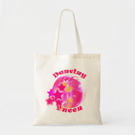 Cute Girly Rosa Disco Boll Dancing Queen Tygkasse
