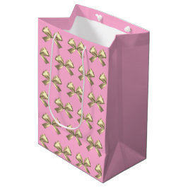 Cute Girly Rosa Guld Satin Aesthetic Bow