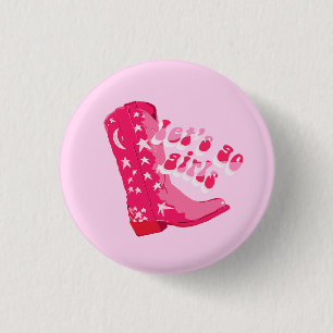 Cute Girly Rosa Red Disco Cowgirl Boot Knapp