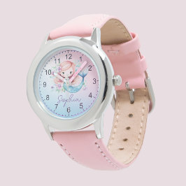 Cute Girly Sjöjungfru Personlig Watch Armbandsur