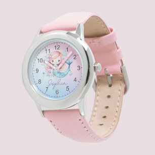 Cute Girly Sjöjungfru Personlig Watch Armbandsur