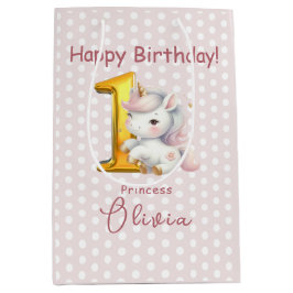 Cute Girly Unicorn 1:a födelsedagen