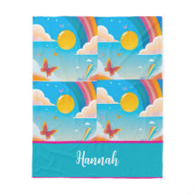 Cute Girly Whimsical Rainbow Happalize Personalize