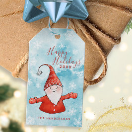 Cute Glad helg jul Presentetikett