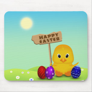 Cute Glad påsk Baby Chick Musmatta