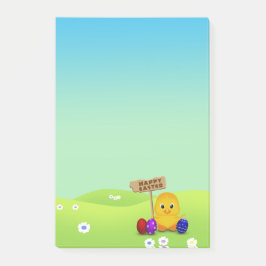 Cute Glad påsk Baby Chick Post-it Block
