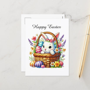 Cute Glad påsk bunny Helg Vykort