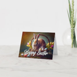 Cute Glad påsk Bunny Helgkort
