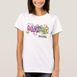 Cute glad påsk bunny mamma-personlig t shirt