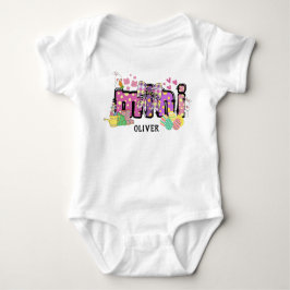 Cute glad påsk bunny mini baby t shirt