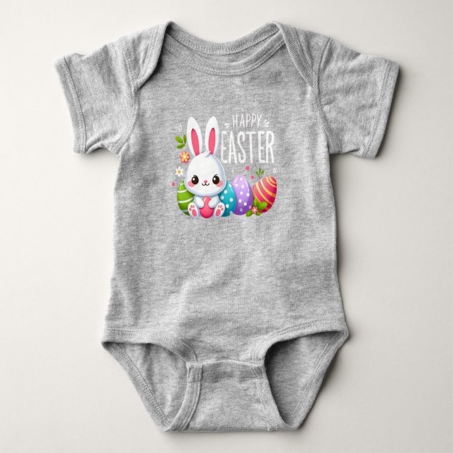 Cute, Glad påsk bunny T Shirt (Framsida)