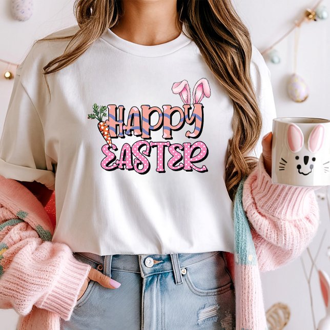Cute Glad påsk Carrot & Bunny T Shirt (Skapare uppladdad)