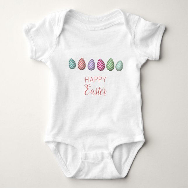 Cute Glad påsk Egg Pastel Färg T Shirt (Framsida)