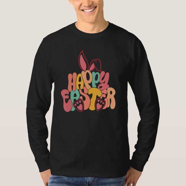 Cute Glad påsk Hoppy Bunny Påsk Family Matchi T Shirt (Framsida)
