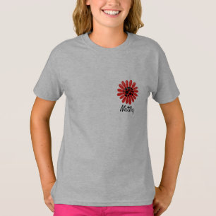 Cute Glad påsk nyckelpiga-barn monogrammerade T Shirt