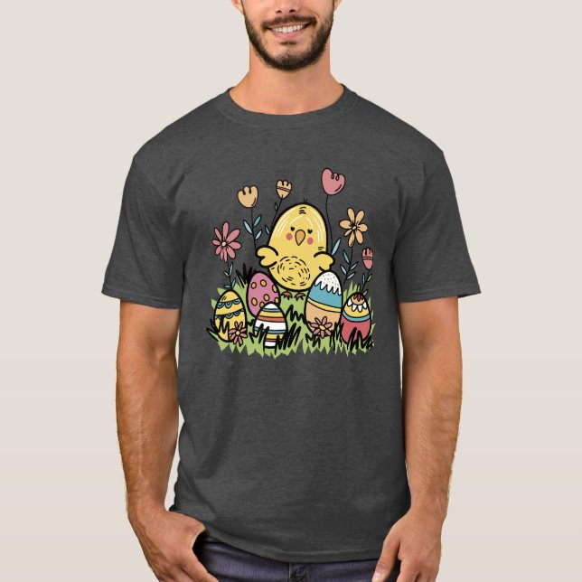 Cute 'Glad påsk' T-Shirt (Framsida)