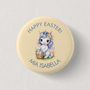 Cute Glad påsk Unicorn-knapp Knapp