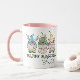 Cute Glad påsk Y'all Gnomes Personlig Namn Mugg