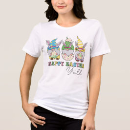 Cute Glad påsk Y'all Gnomes T Shirt