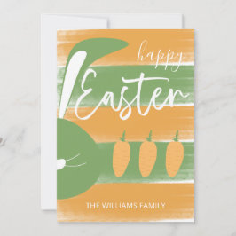 Cute Glad påskbåt och morötter Julkort