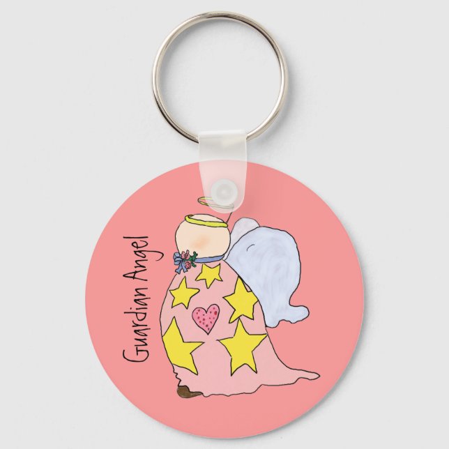 Cute Gladys, Guardian Angel Keychain Nyckelring (Framsida)