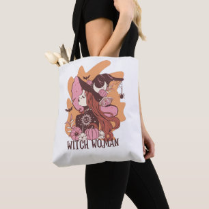 Cute Glam Witch Bus eller godis Tygkasse