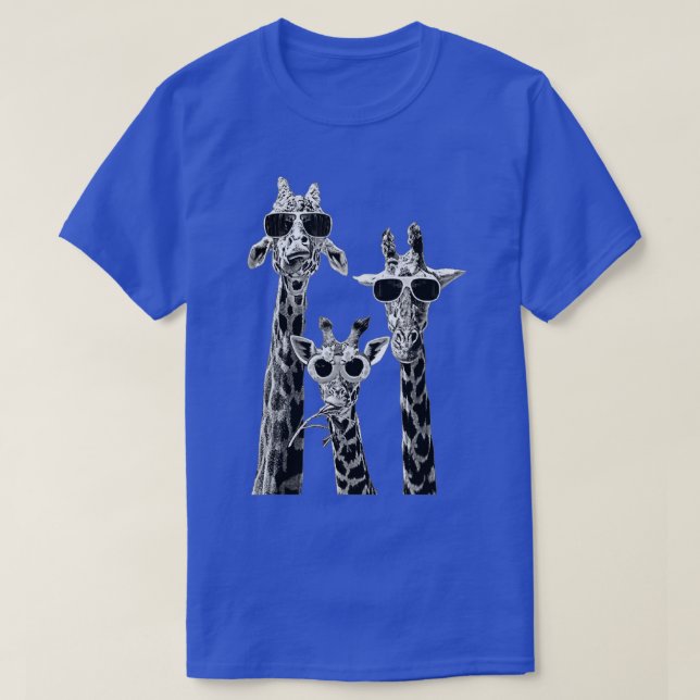 Cute Glasses Giraffe Funny Giraffe T Shirt (Design framsida)