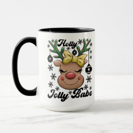 Cute & Glatt Holly Jolly Babe Julrener Mugg