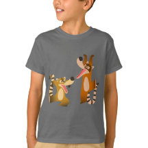 Cute Glatt Tecknad Coatimundis Children T- Shirt